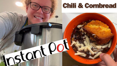 Chili & Honey Cornbread Instant Pot Recipe 🍯 🍲 Cook Dinner With Me Vlog