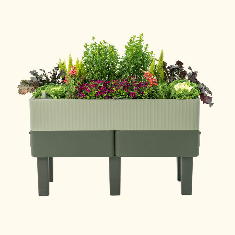 The EZCube Planter 21" x 48" Sage Green | Vego Garden