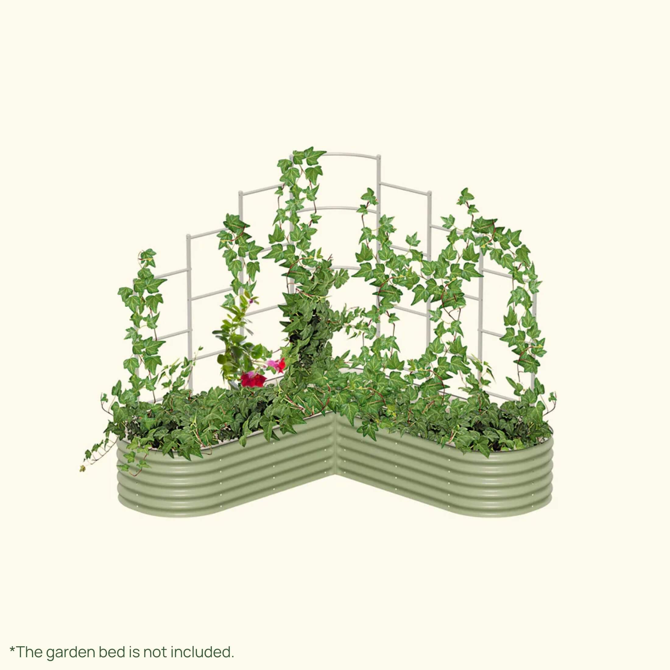 Vego Garden Modular Wall Trellis System - L-Shaped Large Size Garden Beds