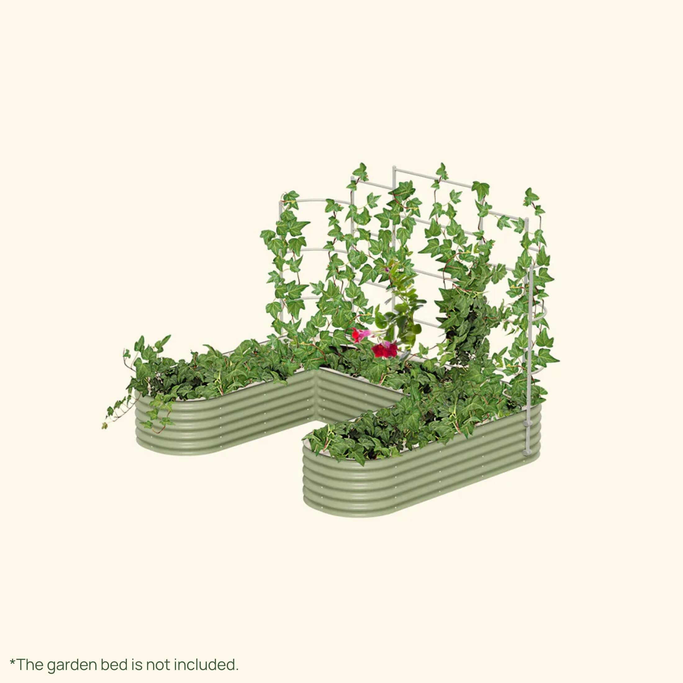 Vego Garden Modular Wall Trellis System - U-Shaped Large Size Garden Beds