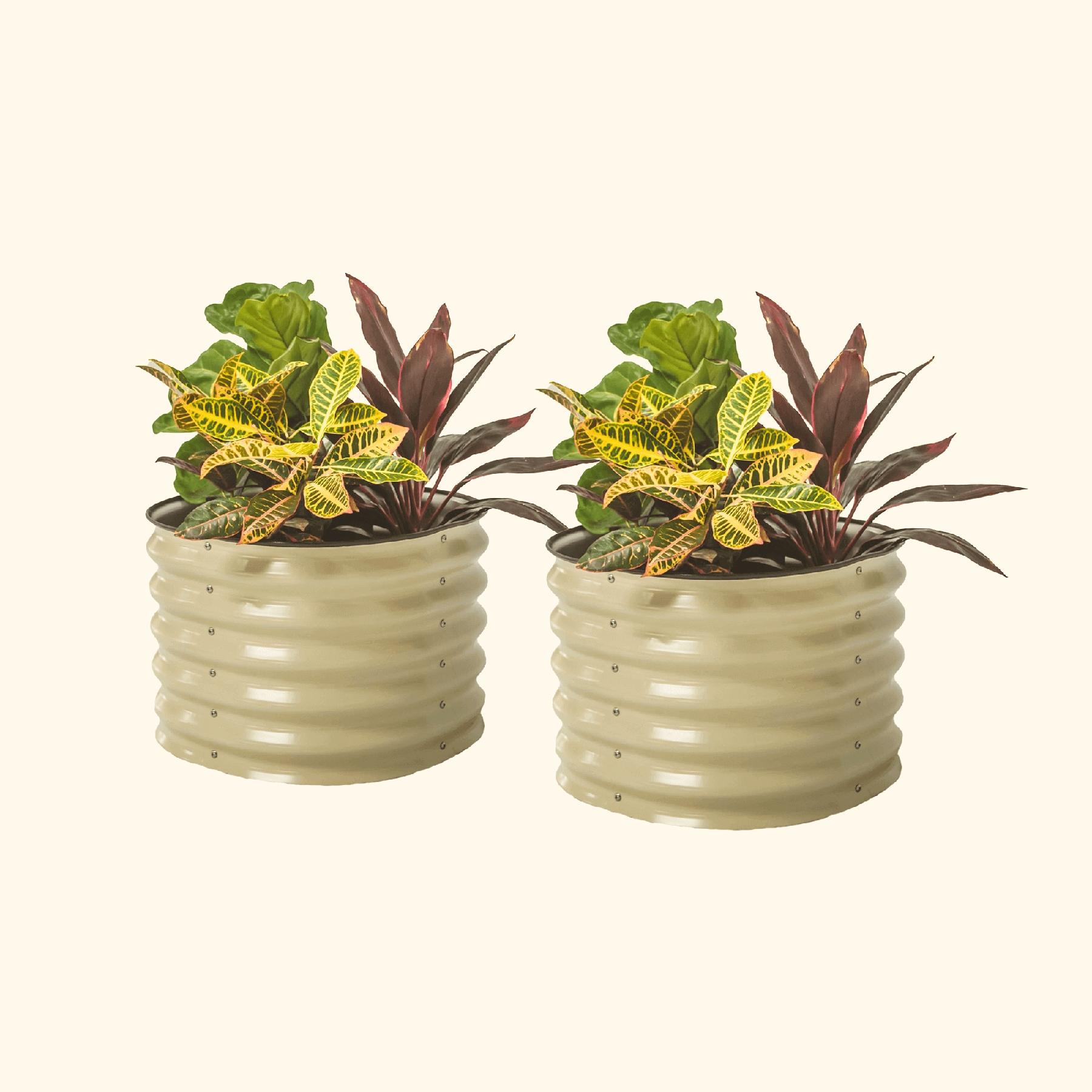 Vego Garden | Self-Watering Planter Twin Pack Pearl White